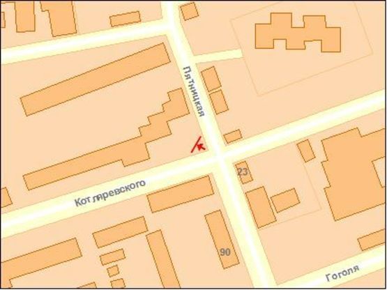 Схема рекламной плоскости по адресу Пятницкая ул., 92