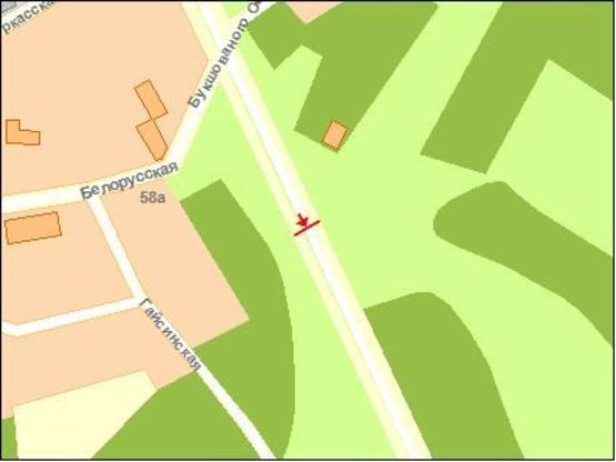 Схема рекламної площини за адресою Измаильская ул., 3-ий, в центр