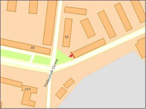 Схема рекламной плоскости по адресу Независимости пр, 78, к ул Головной