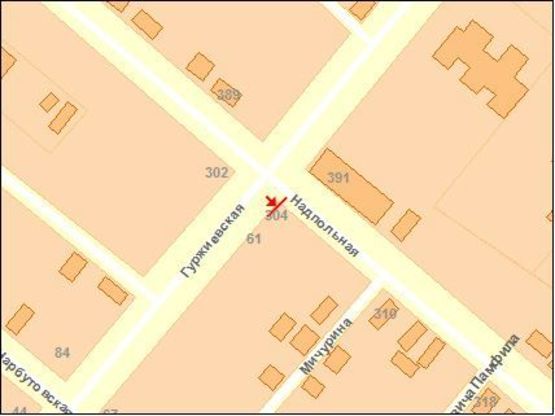 Схема рекламной плоскости по адресу Ильина ул. / Р.Люксембург ул.       