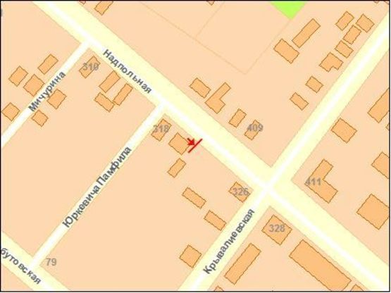 Схема рекламной плоскости по адресу Ильина ул. / Морозова ул.   