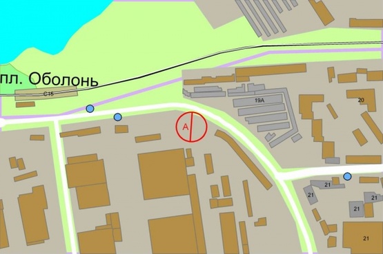 Схема рекламной плоскости по адресу Электриков, напротив 19А