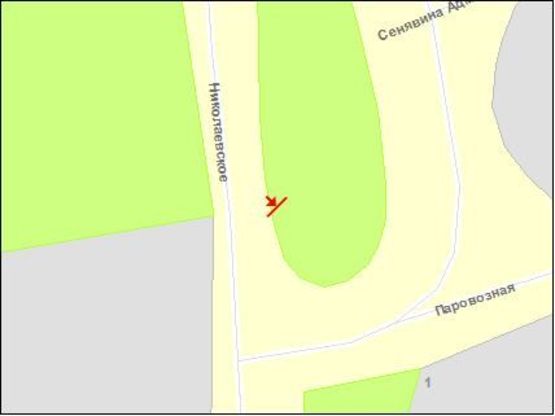 Схема рекламной плоскости по адресу 200 лет Херсона пл, в центр, левый