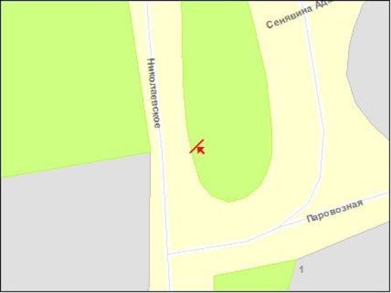 Схема рекламної площини за адресою 200 лет Херсона пл, из центра, правый