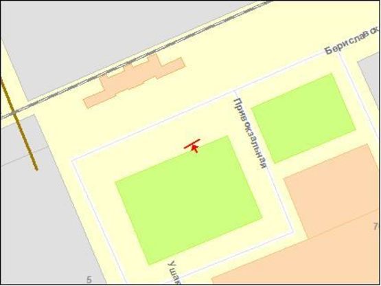 Схема рекламної площини за адресою Привокзальная пл. на остановку