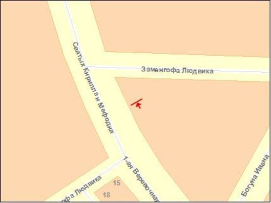 Схема рекламної площини за адресою Димитрова ул / Благоева ул