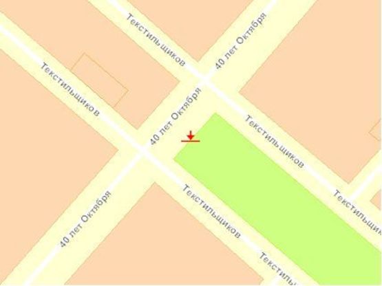 Схема рекламної площини за адресою 40 лет Октября ул / Текстильщиков пр