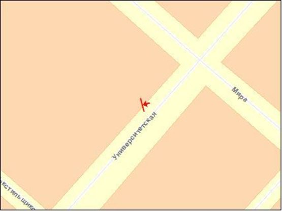 Схема рекламной плоскости по адресу 40 лет Октября ул, 157