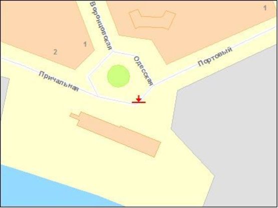 Схема рекламной плоскости по адресу Одесское шоссе, 1