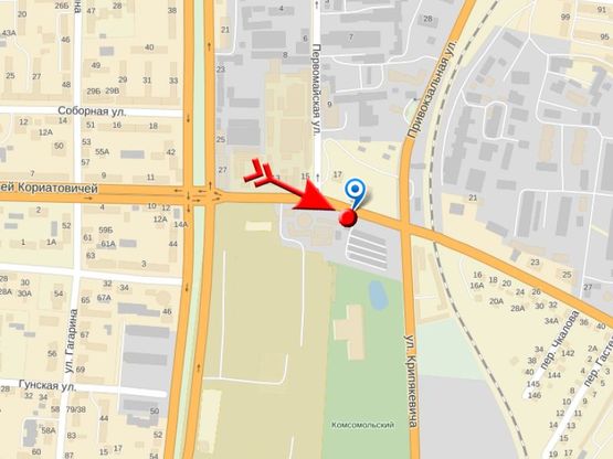 Схема рекламной плоскости по адресу Первомайская ул., рынок, вокзал  !!! Размер 3010х6020 мм !!!