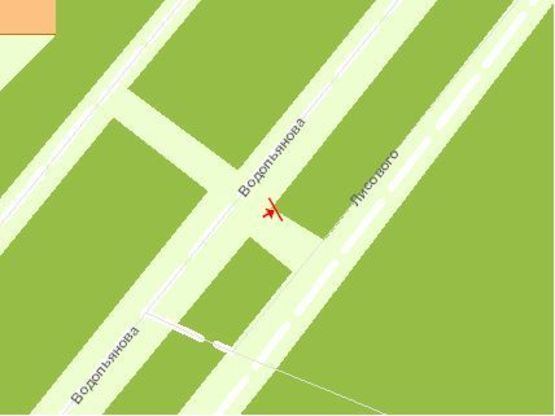 Схема рекламной плоскости по адресу Окружная дорога, тр магистраль,ст.скор.трам. „Больница”, АЗС, ж/м „Восточный”, из центр