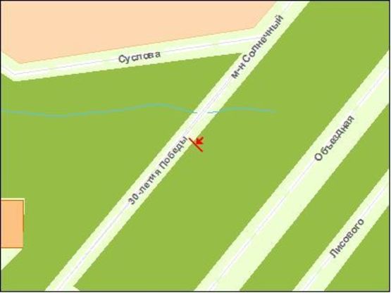 Схема рекламной плоскости по адресу Окружная дорога, тр магистраль,ст.скор.трам. „Больница”, АЗС, ж/м „Солнецный”, из центр