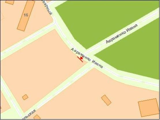 Схема рекламной плоскости по адресу Балакина ул / Корнейчука ул, в центр