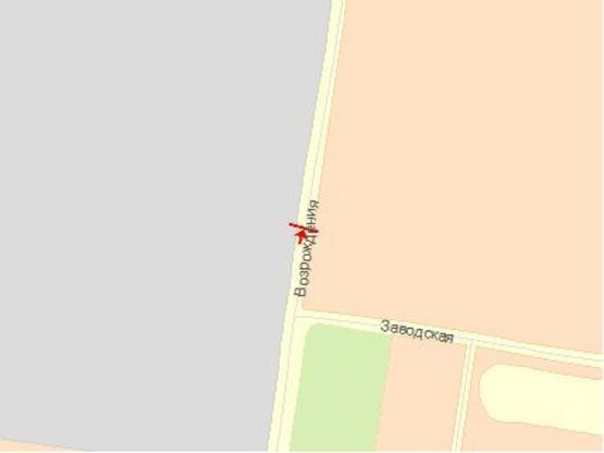 Схема рекламної площини за адресою Видродження пр., 4, в центр