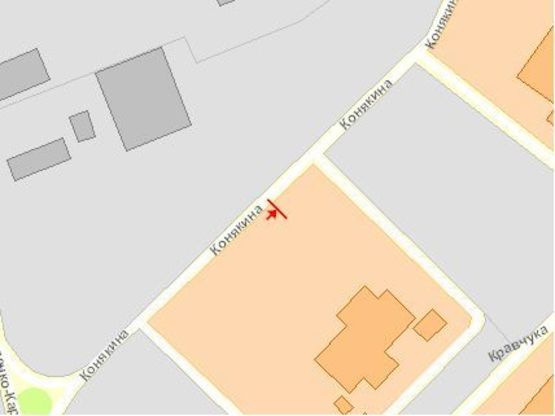 Схема рекламной плоскости по адресу Конякина ул, из центра