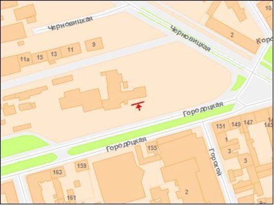 Схема рекламной плоскости по адресу Городоцкая ул, 3 справа