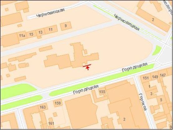 Схема рекламной плоскости по адресу Городоцкая ул, 4 справа