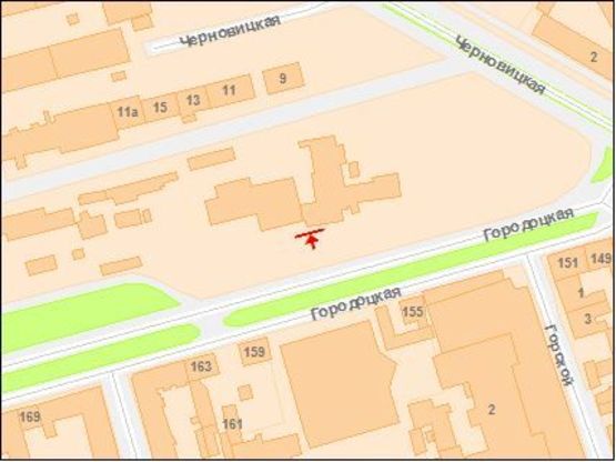 Схема рекламной плоскости по адресу Городоцкая ул, 5 справа