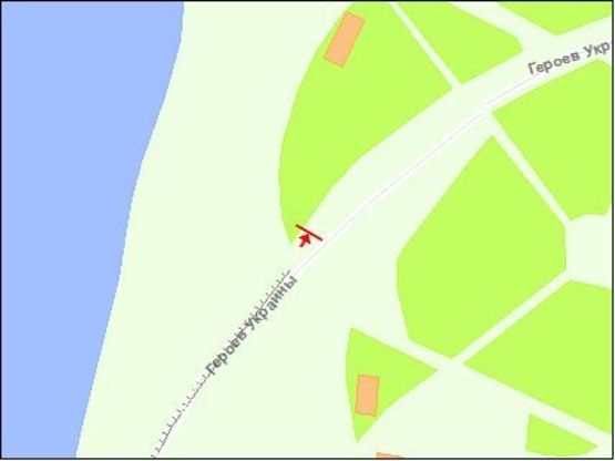 Схема рекламной плоскости по адресу Ингульский мост