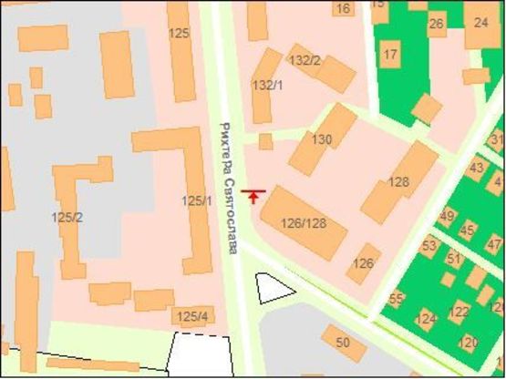 Схема рекламной плоскости по адресу Щорса ул. - Эльдорадо