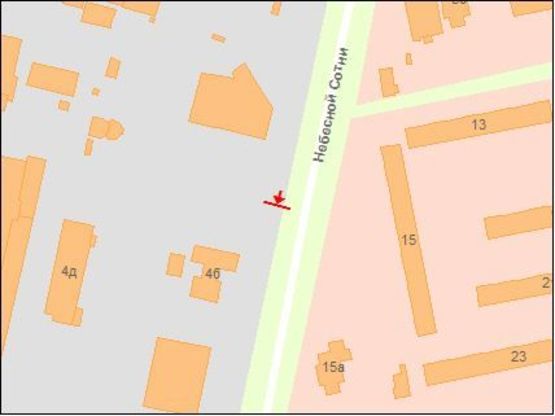 Схема рекламной плоскости по адресу Маршала Жукова пр.  4-б, перед АЗС, правый