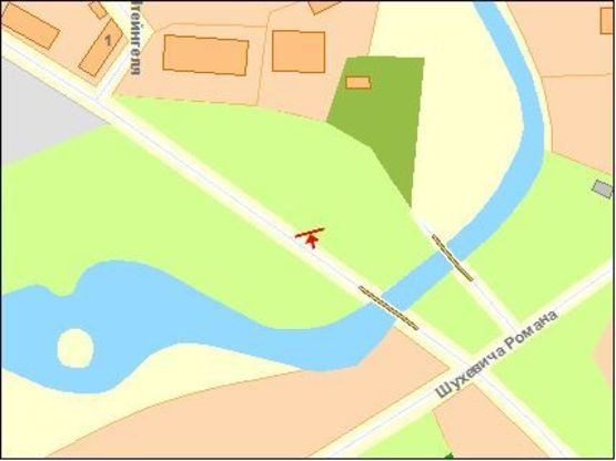 Схема рекламной плоскости по адресу Князя Владимира ул, в центр