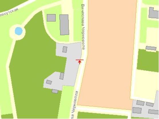 Схема рекламної площини за адресою Черновола В ул., въезд в город