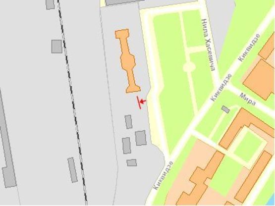 Схема рекламної площини за адресою Привокзальная пл, слева от входа, верхний, из центра