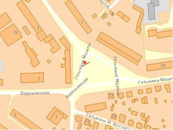 Схема рекламної площини за адресою Протасевича/Подволочитское шоссе, правый