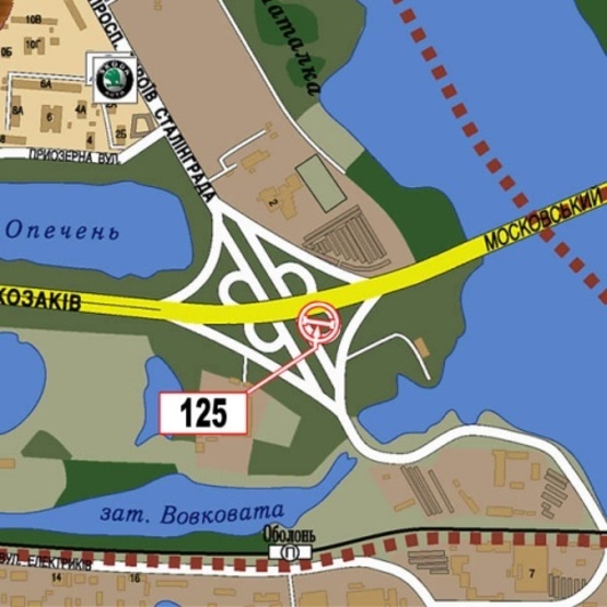 Схема рекламной плоскости по адресу пр.Героев Сталинграда - Московский мост