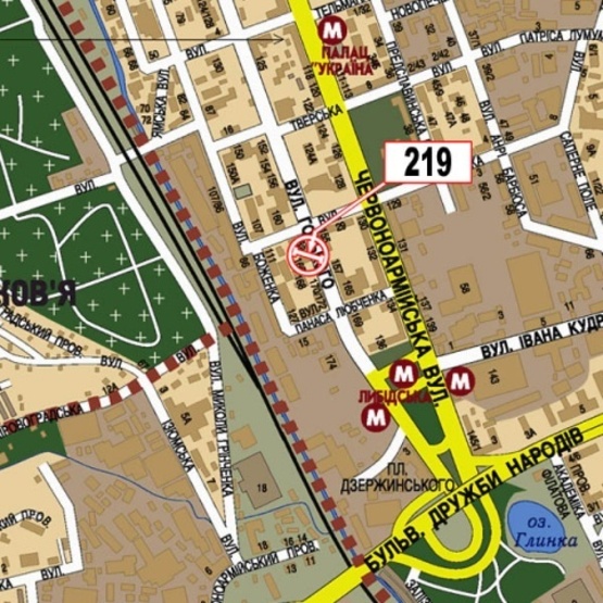 Схема рекламной плоскости по адресу ул. Горького, 164