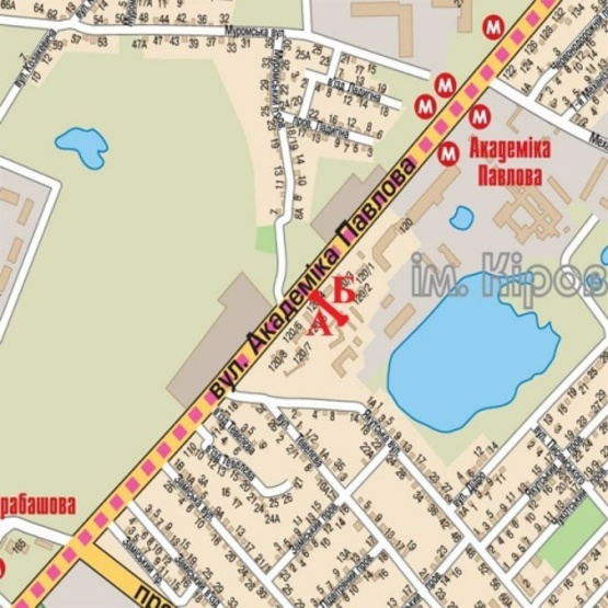 Схема рекламної площини за адресою Павлова Ак. ул., 120/4, (АЗС "Shell", маркет "ЕРА", Трактирь "Артель", СТО, Автотехцентр,дом электроники "Target"), направл. Окружной дороги