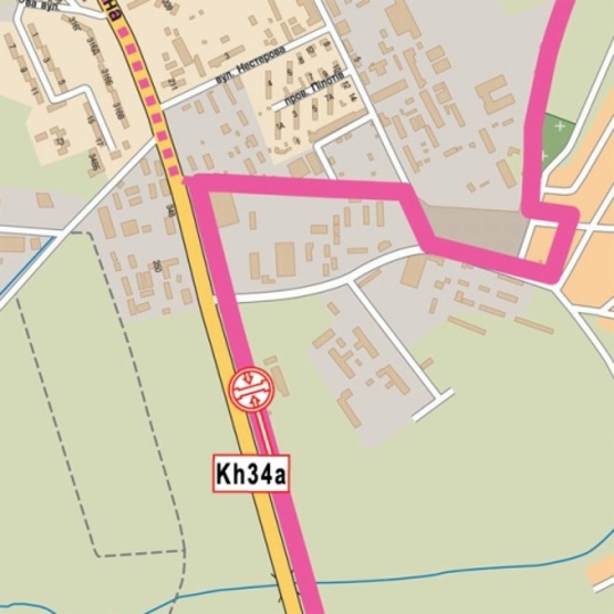 Схема рекламной плоскости по адресу Гагарина просп., напротив №352, (гипермаркет "Эпицентр", "Безлюдовский мясокомбинат", АЗС "БРОМ", въезд в город, к аэропорту