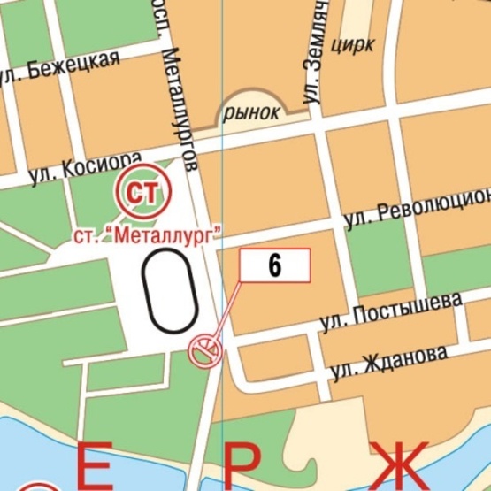 Схема рекламної площини за адресою Металлургов просп. - Постышева ул., (перекресток), (Новая почта №4, стадион "Металлург", 300м к ст. м. Проспект Металлургов), в направл. Никопольского шоссе