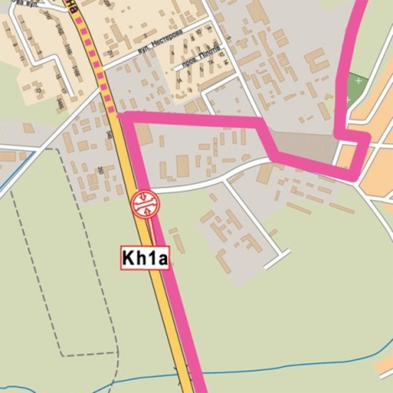 Схема рекламної площини за адресою Гагарина просп., напротив №352, (гипермаркет "Эпицентр", "Безлюдовский мясокомбинат", АЗС "БРОМ"), въезд в город, к аэропорту