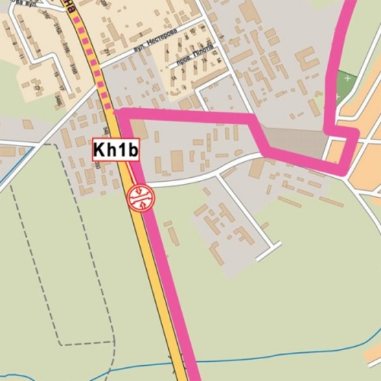 Схема рекламної площини за адресою Гагарина просп., напротив №352, (гипермаркет "Эпицентр", "Безлюдовский мясокомбинат", АЗС "БРОМ"), выезд из города, из аэропорта