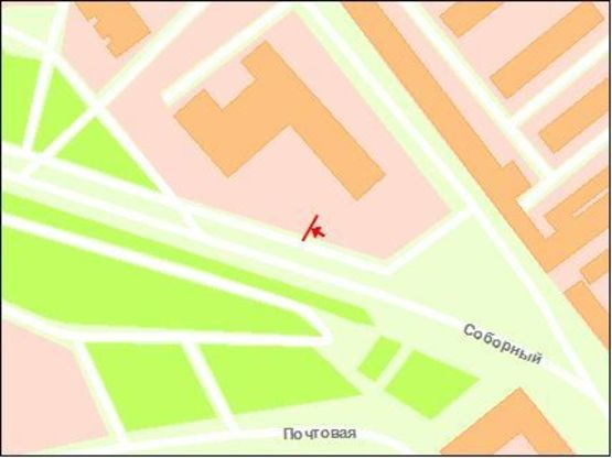 Схема рекламної площини за адресою пр.Соборний 111/2 – дамба, ЗАГС , ст.А (призматрон)