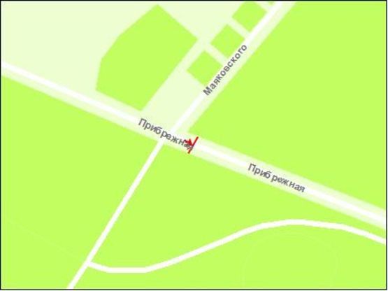 Схема рекламной плоскости по адресу Набережна магістраль  – каскад «Радуга», напр. руху до вокзалу (призматрон)