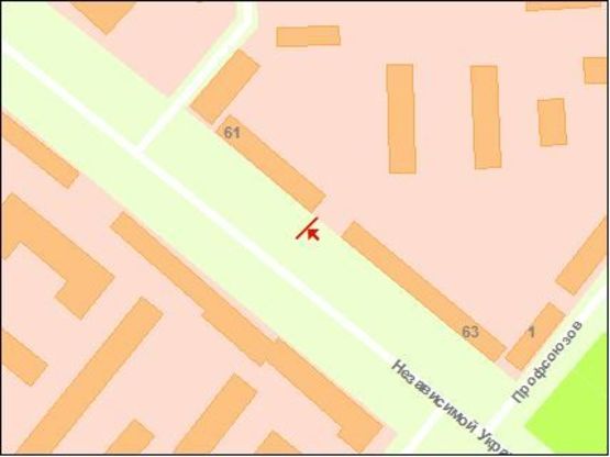 Схема рекламної площини за адресою вул.Незалежної України - Обл.ГАЇ, ст.А (призматрон с сер.сент)