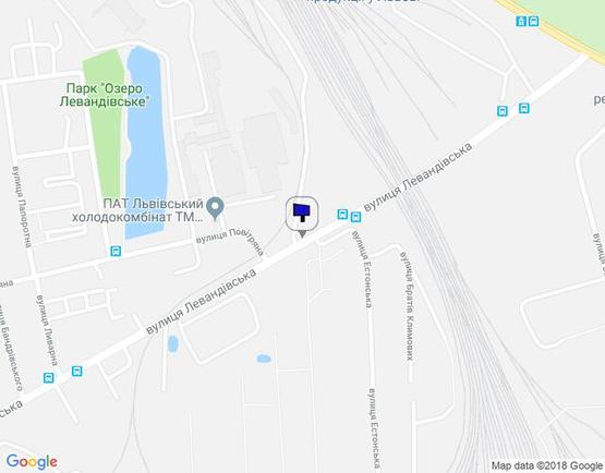 Схема рекламной плоскости по адресу Левандівська вул.