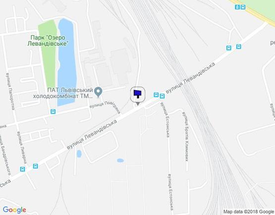 Схема рекламной плоскости по адресу Левандівська вул.