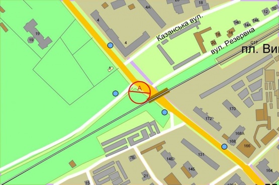 Схема рекламной плоскости по адресу Фрунзе/Белицкая