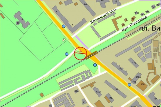 Схема рекламной плоскости по адресу Фрунзе/Белицкая