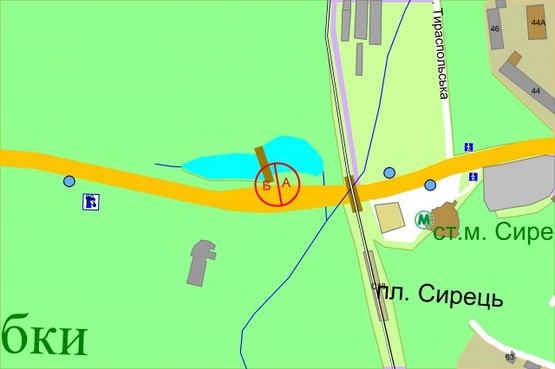 Схема рекламной плоскости по адресу Стеценка, 1