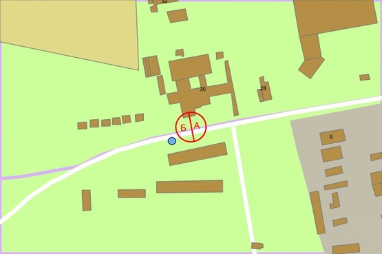 Схема рекламної площини за адресою Михайла Максимовича (Онуфрія Трутенка), 30