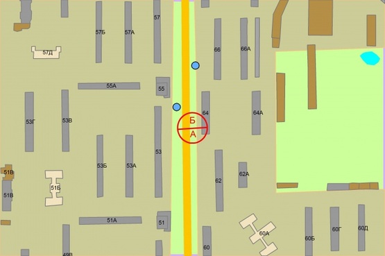 Схема рекламной плоскости по адресу Щербаківського Данила (Щербакова), 64