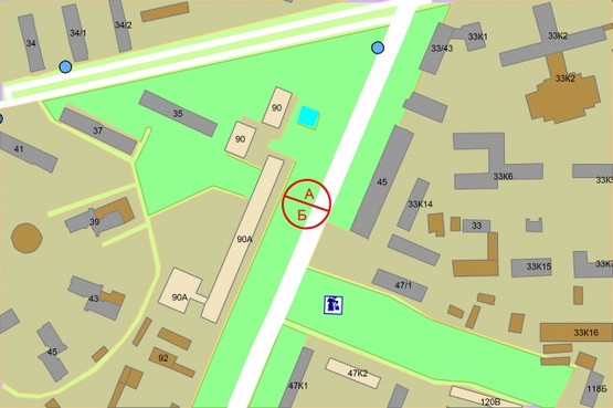 Схема рекламной плоскости по адресу Васильківська, 90