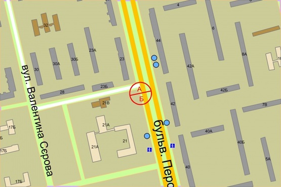 Схема рекламной плоскости по адресу Перова бульвар, 42  напроти