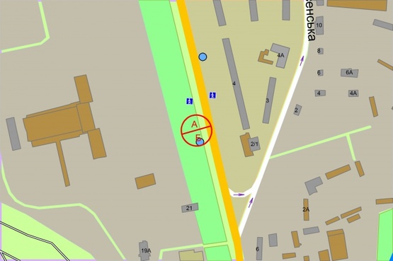 Схема рекламної площини за адресою Перова бульвар, 4 навпроти