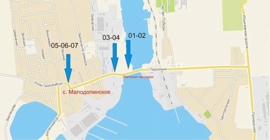 Схема рекламной плоскости по адресу Трасса Одесса-Кучурганы